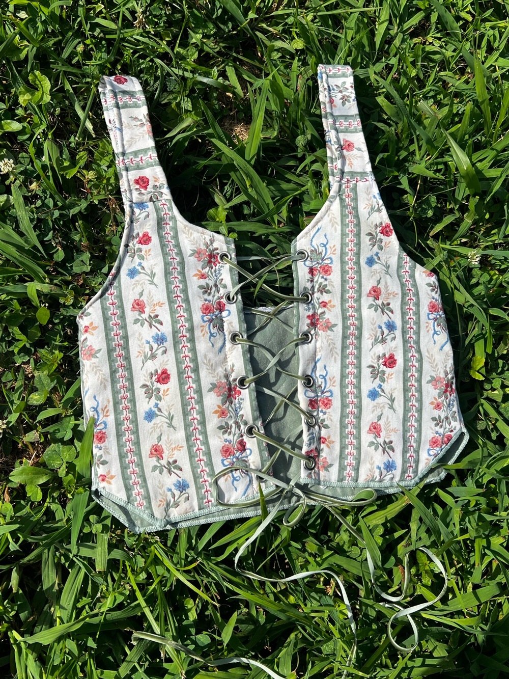 VINTAGE Handmade corset vest top, handmade corset top, corset vest ⚔️ - Picture 7 of 7